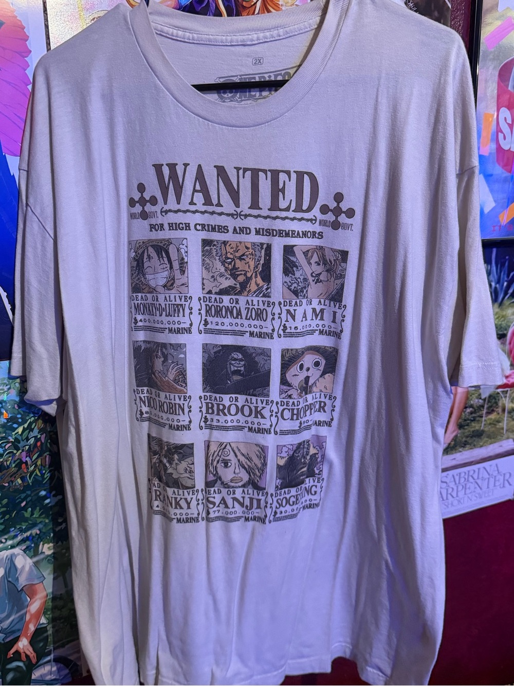 One Piece Wanted Posters Shirt